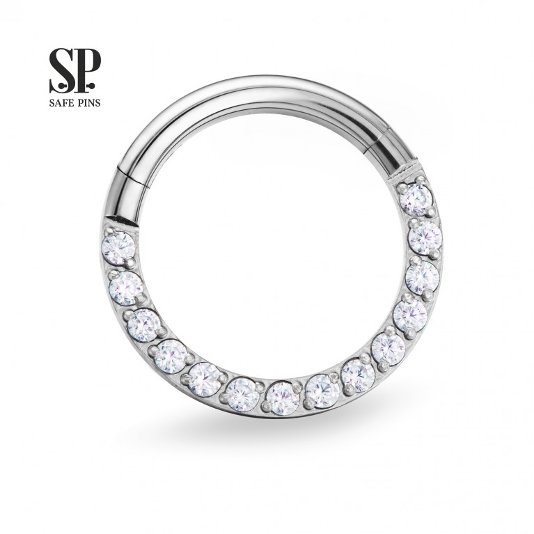 Кликер с кристаллами Clear CZ
