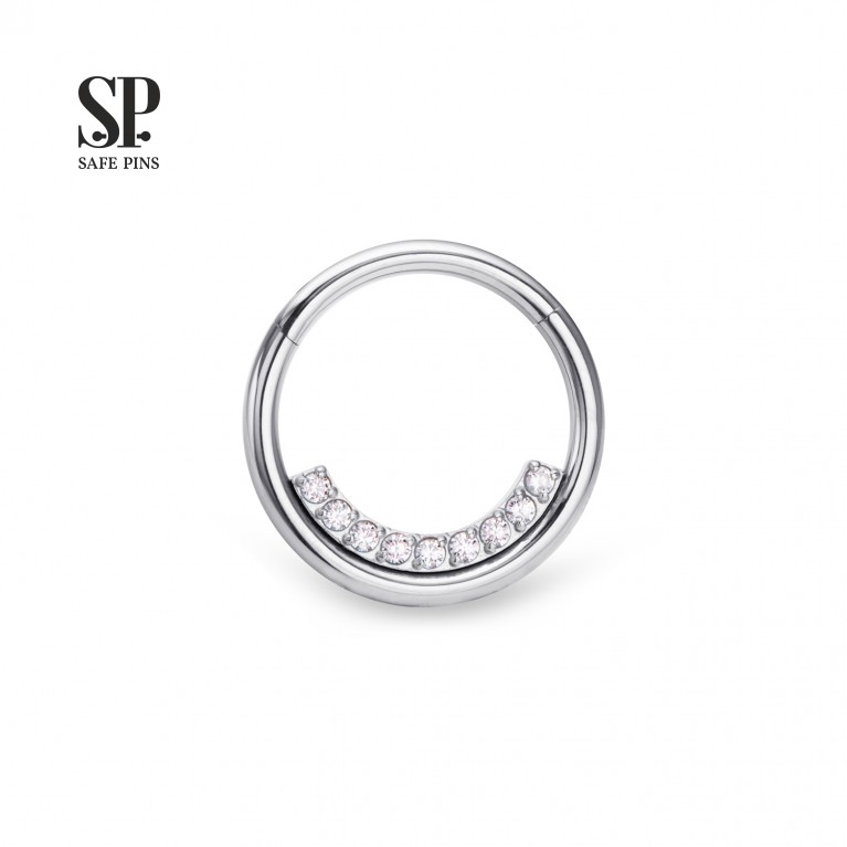 Кликер Line с кристаллами Clear CZ