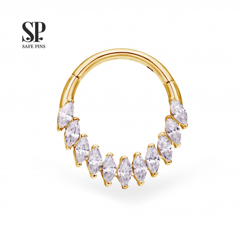 Кликер Marquise (ver. 2) с кристаллами Clear CZ