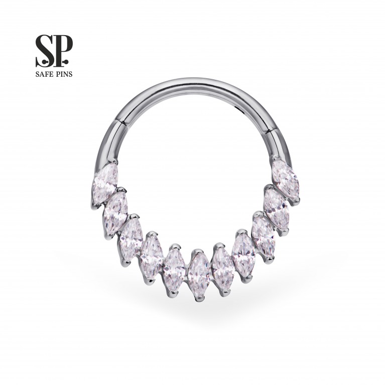 Кликер Marquise (ver. 2) с кристаллами Clear CZ