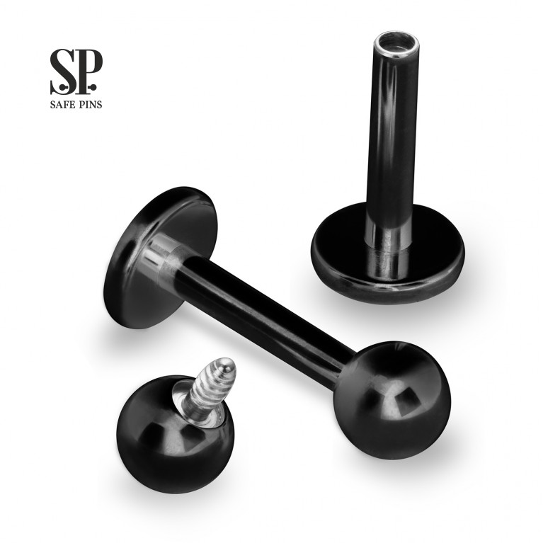 Лабрет интернальный Black PVD