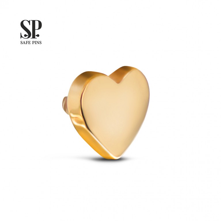 Накрутка Сердце (Gold PVD)