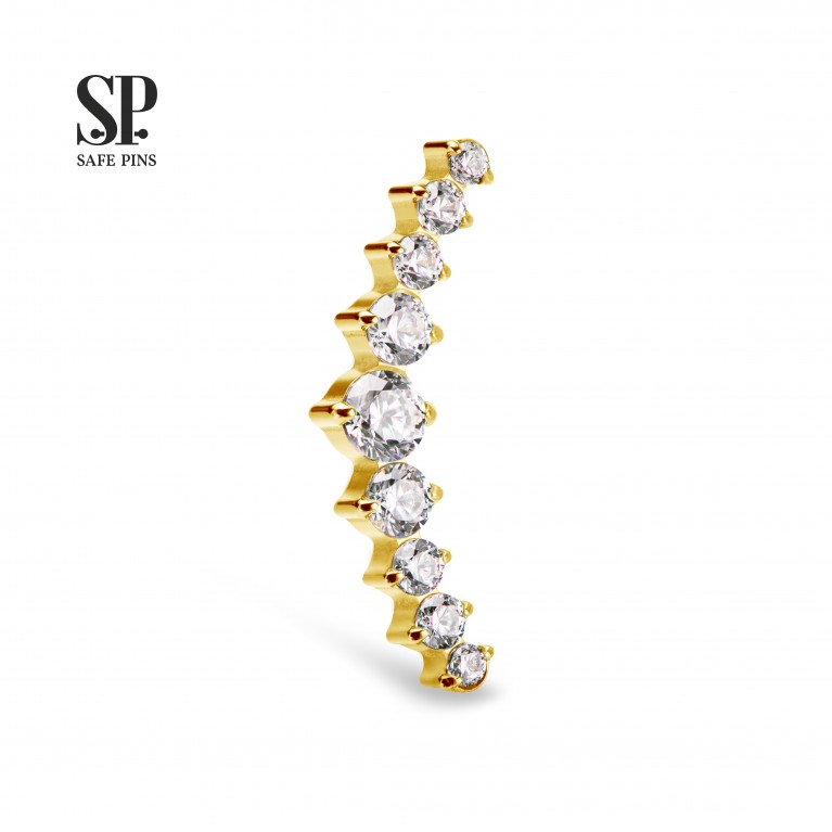 Кластер Great Prium с кристаллами CZ