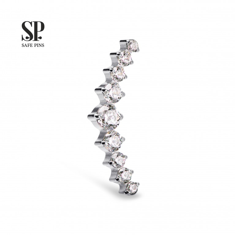 Кластер Great Prium с кристаллами CZ