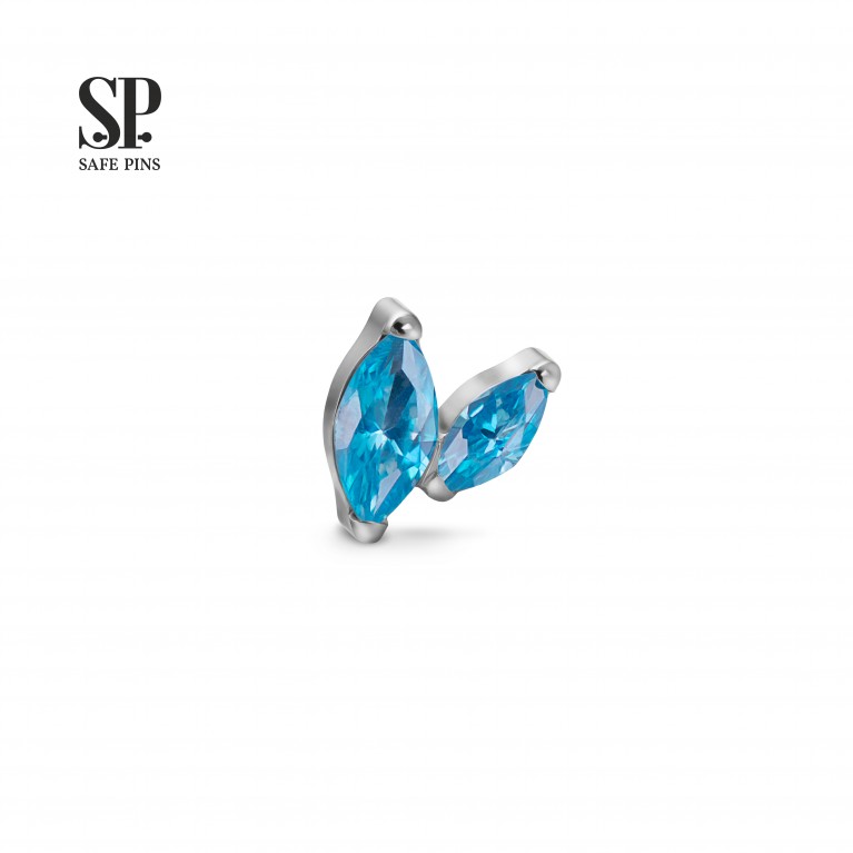 Кластер Sprig Small с кристаллами CZ