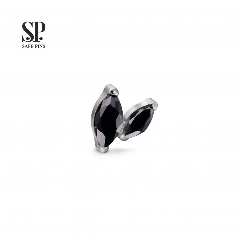 Кластер Sprig Small с кристаллами CZ