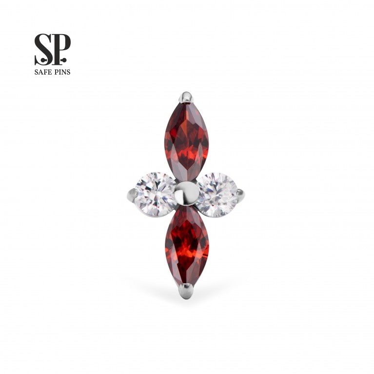 Кластер Florescence с кристаллами CZ