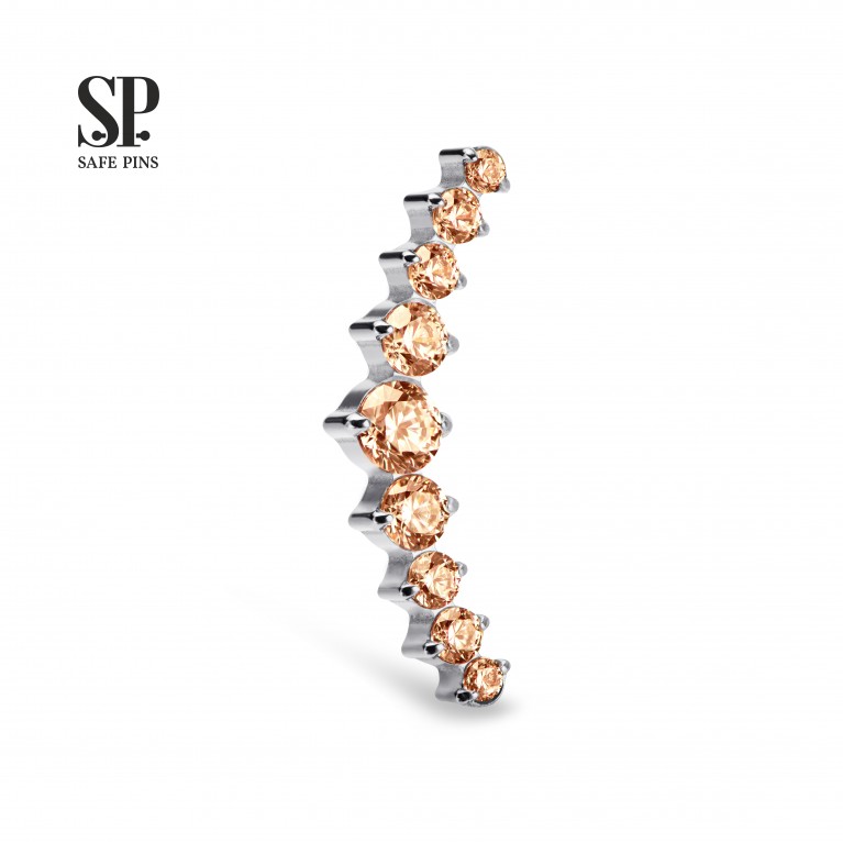 Кластер Great Prium с кристаллами CZ