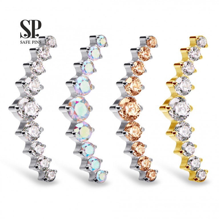 Кластер Great Prium с кристаллами CZ